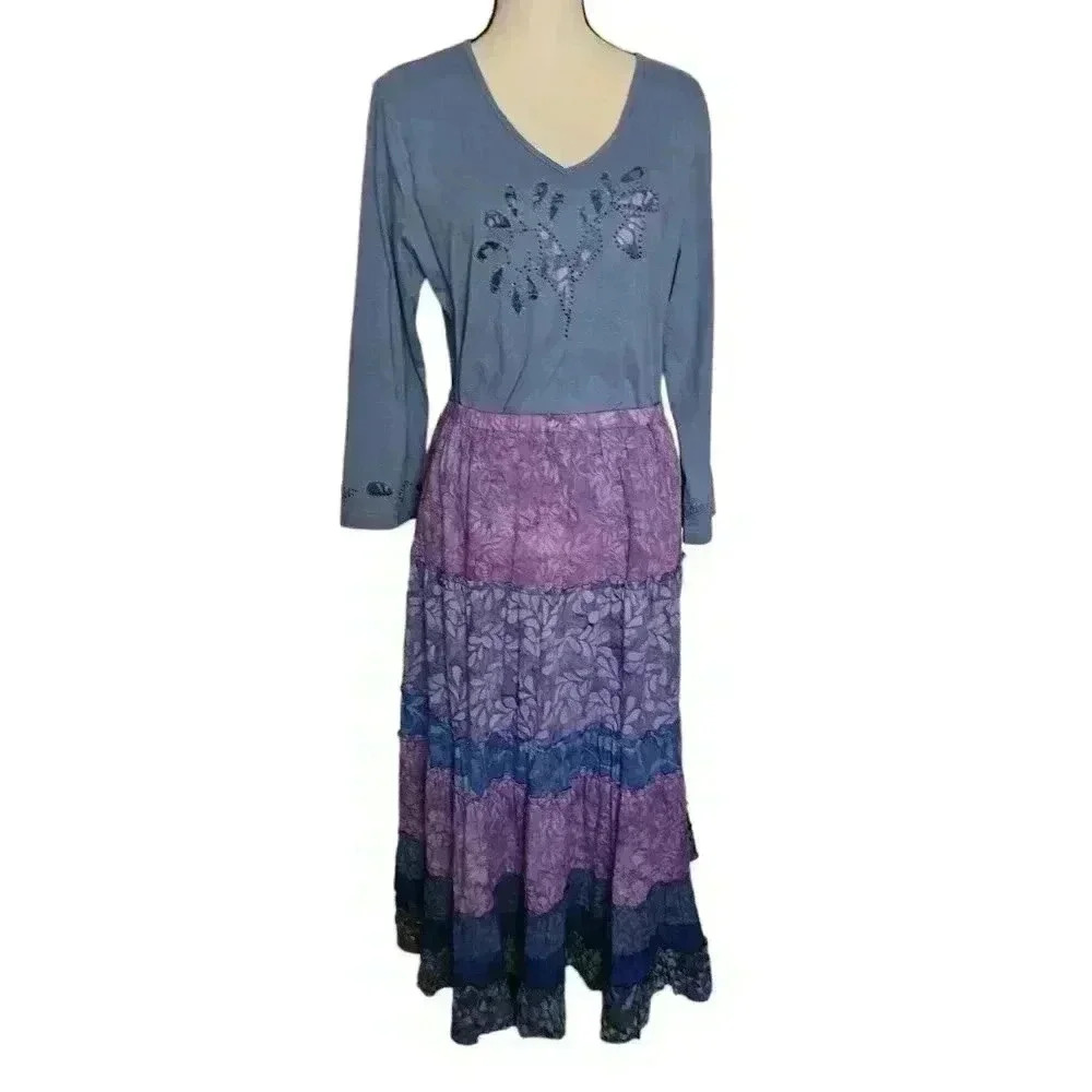 Southwest Indian Foundation Skirt Set L NWT